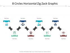 8 circles horizontal zig zack graphic