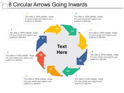 8 circular arrows going inwards