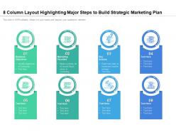 8 Column Layout Highlighting Major Steps To Build Strategic Marketing Plan