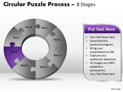 8 components circular puzzle process 11
