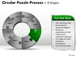8 components circular puzzle process 7