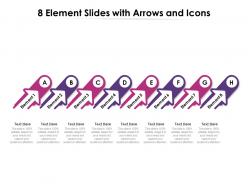 8 Element Slides With Arrows And Icons