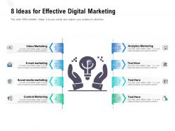 8 ideas for effective digital marketing
