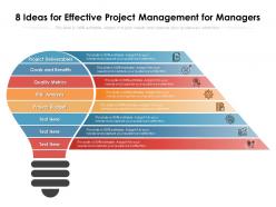 8 ideas for effective project management for managers