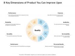 8 key dimensions of product you can improve upon performance ppt powerpoint presentation