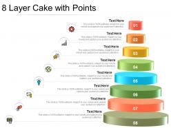 8 layer cake with points