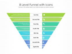 8 level funnel with icons