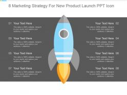 8 marketing strategy for new product launch ppt icon