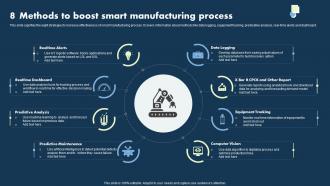 8 Methods To Boost Smart Manufacturing Process