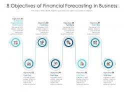 8 objectives of financial forecasting in business