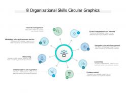 8 organizational skills circular graphics