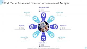 8 Part Circle Represent Elements Of Investment Analysis