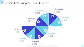 8 Part Circle Showing Business Lifecycle