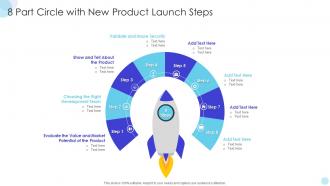 8 Part Circle With New Product Launch Steps