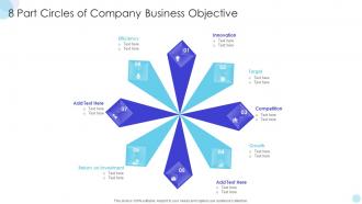 8 Part Circles Of Company Business Objective