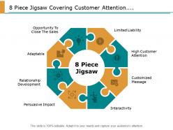 8 Piece Jigsaw Covering Customer Attention Relationship Development