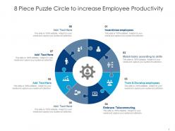 8 piece puzzle circle to increase employee productivity
