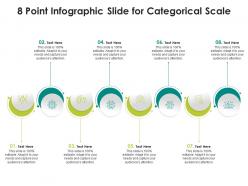 8 point infographic slide for categorical scale template