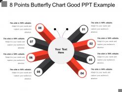 8 points butterfly chart good ppt example