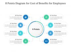 8 points diagram for cost of benefits for employees infographic template