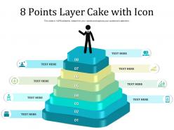8 points layer cake with icon