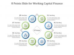 8 points slide for working capital finance infographic template