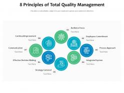 8 principles of total quality management