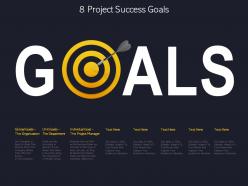 8 project success goals