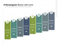 8 rectangular blocks with icons