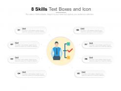 8 skills text boxes and icon