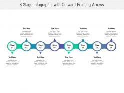 8 stage infographic with outward pointing arrows