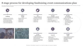 8 Stage Process For Developing Fundraising Event Communications Plan