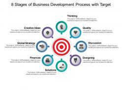 8 stages of business development process with target