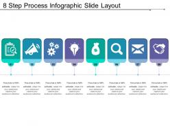 8 step process infographic slide layout