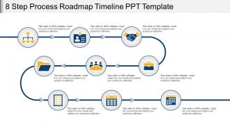 8 step process roadmap timeline ppt template