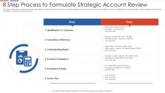 8 Step Process To Formulate Strategic Account Review