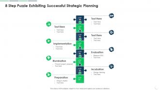 8 Step Puzzle Exhibiting Successful Strategic Planning