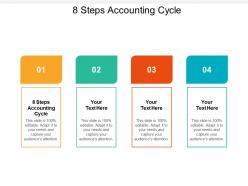 8 steps accounting cycle ppt powerpoint presentation slides icons cpb