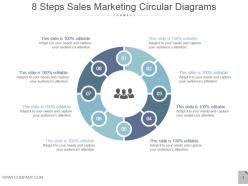 8 steps sales marketing circular diagrams powerpoint layout