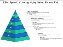8 Tier Pyramid Covering Highly Skilled Experts Full Time Employees And Modular Workers