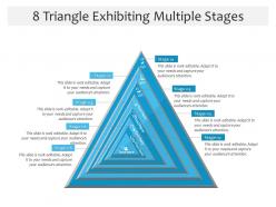 8 triangle exhibiting multiple stages