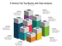 8 vertical flat top blocks with data analysis