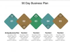 90 day business plan ppt powerpoint presentation file deck cpb