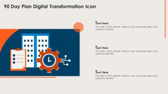 90 Day Plan Digital Transformation Icon