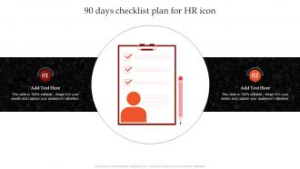 90 Days Checklist Plan For HR Icon