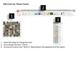 90 pieces 10x9 rectangular jigsaw puzzle matrix powerpoint templates 0812