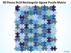 90 Pieces 9x10 Rectangular Jigsaw Puzzle Matrix Powerpoint templates 0812