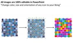 90 pieces 9x10 rectangular jigsaw puzzle matrix powerpoint templates 0812