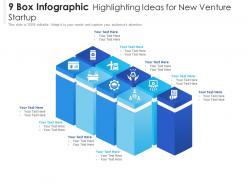 9 Box Infographic Highlighting Ideas For New Venture Startup