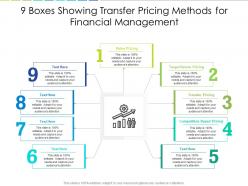 9 Boxes Showing Transfer Pricing Methods For Financial Management